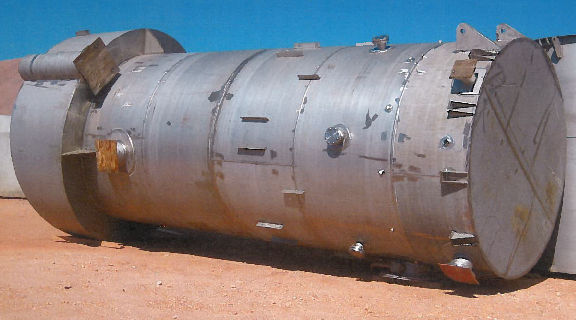 UNUSED CPT (Canadian Process Technologies) Potash Fines SS Cleaner Column Cell, 10' dia x 28' H.